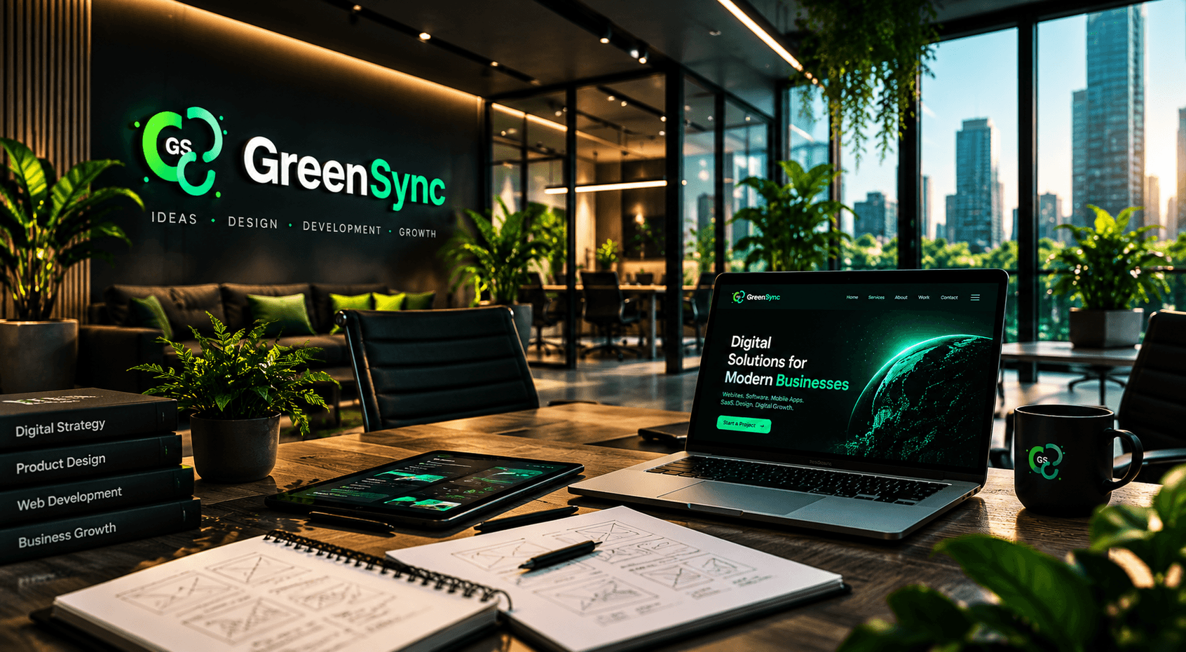 Modern GreenSync digital workspace